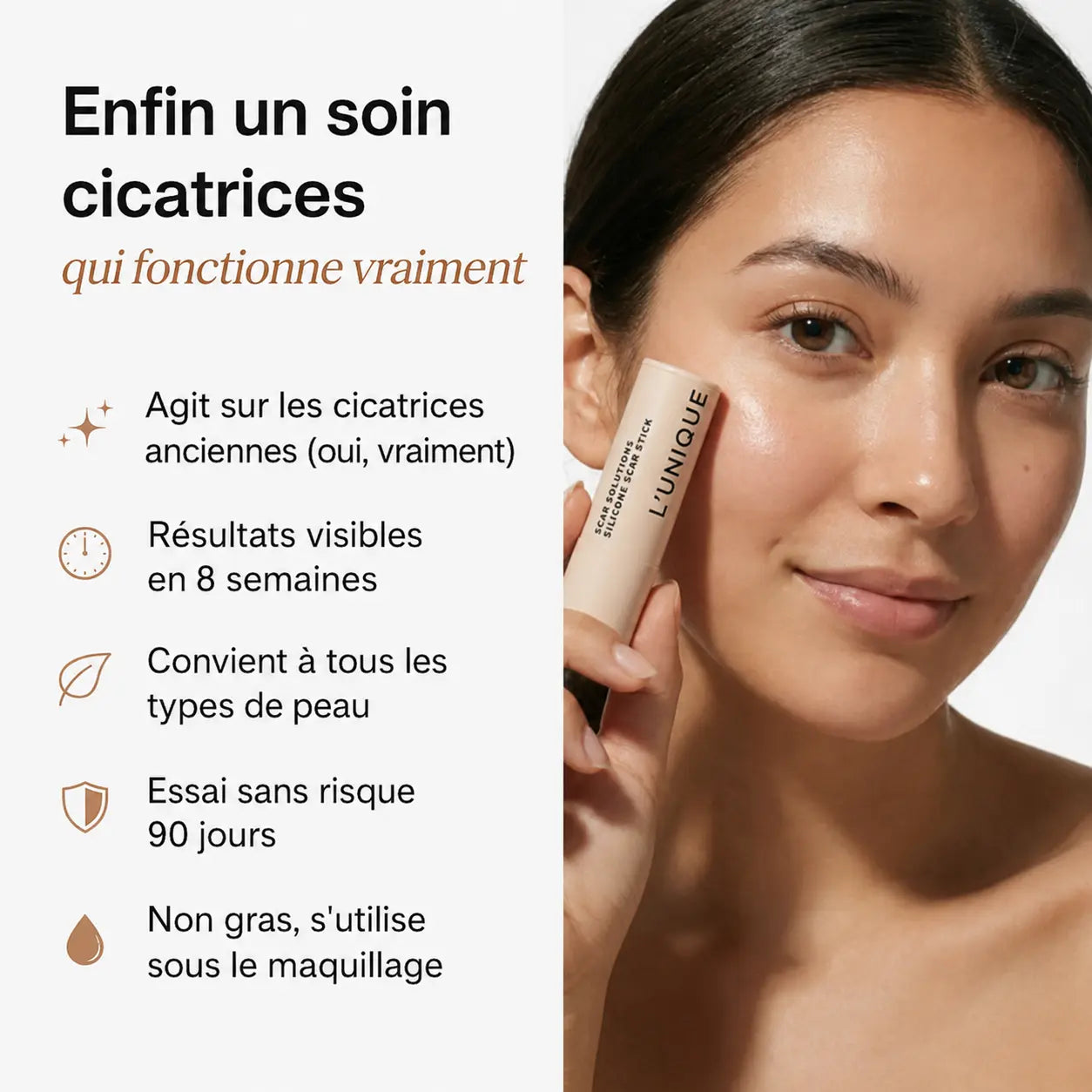 SOIN CORRECTEUR CICATRICES AU SILICONE